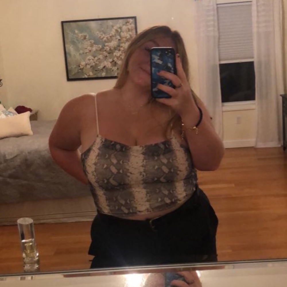 Forever21 Snake Print Top